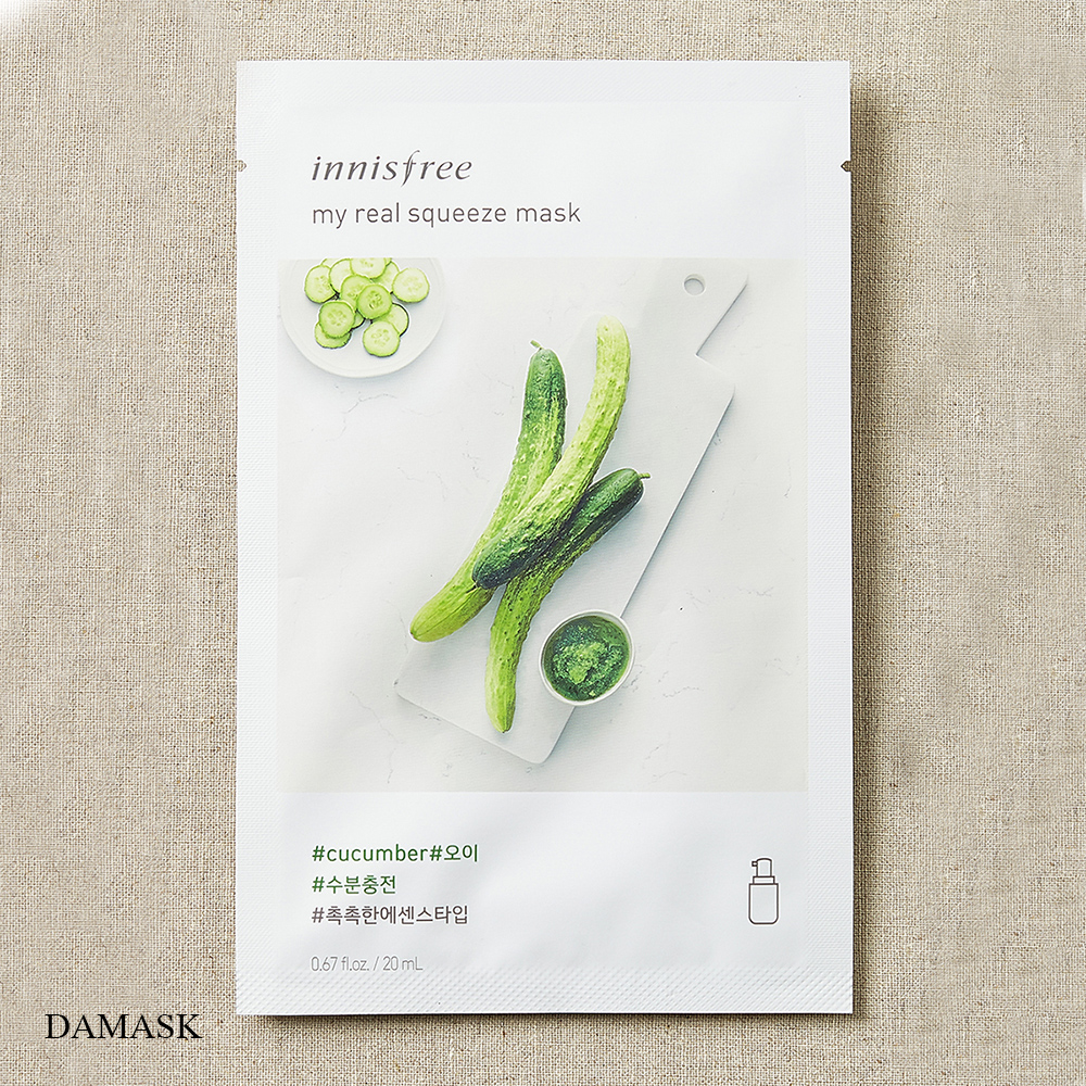 Mặt Nạ Dưỡng Da Chiết Xuất Bông Dưa Leo Innisfree My Real Squeeze Mask Cucumber