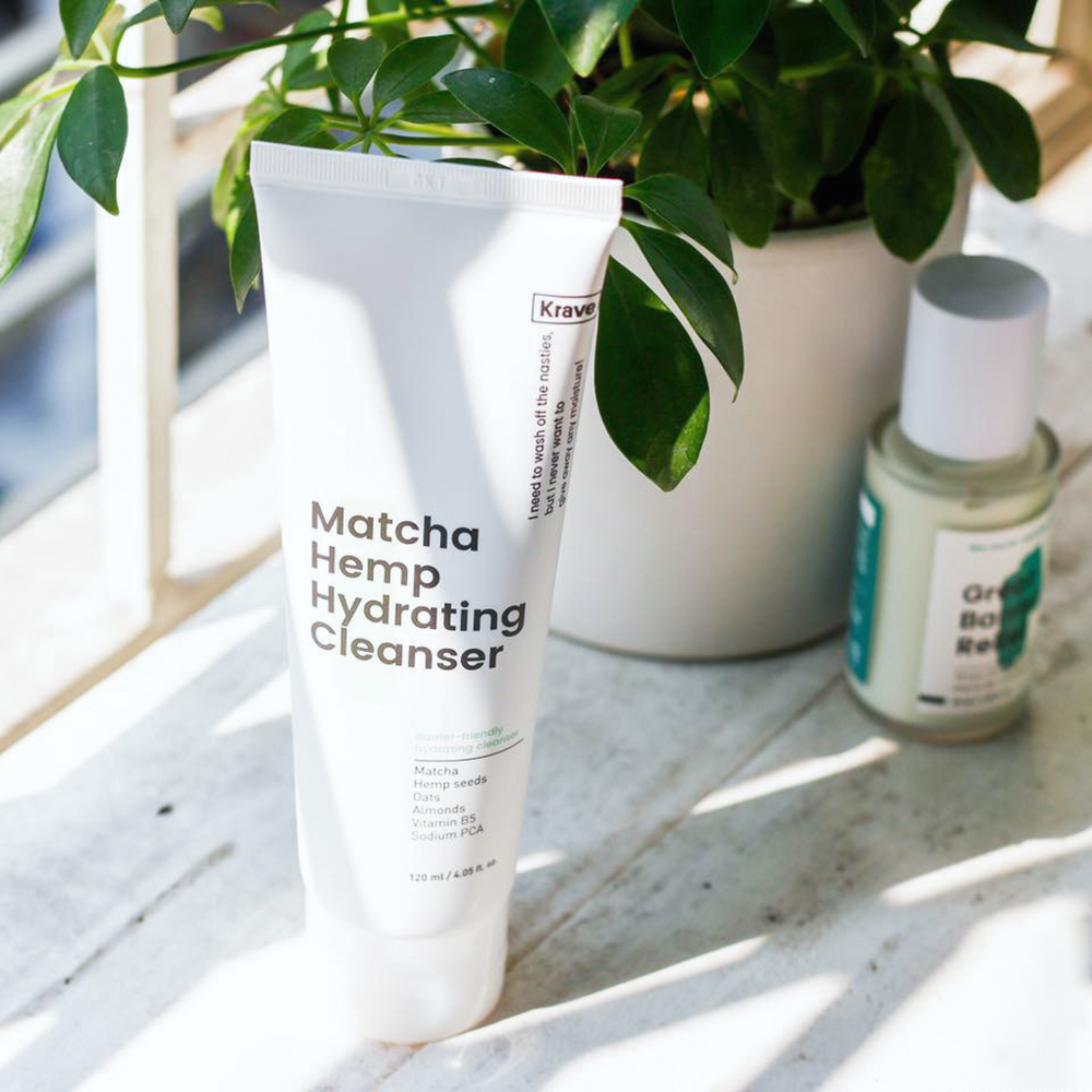 Sữa Rửa Mặt Krave Matcha hemp Hydrating Cleanser