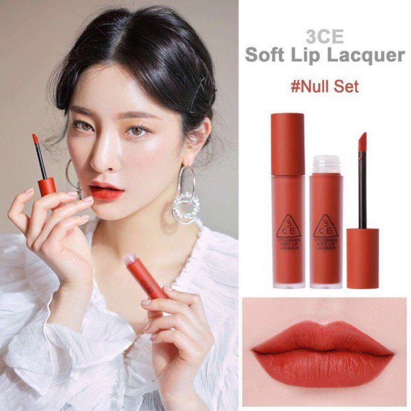 Son 3CE Kem Soft Lip Lacquer Màu Null Set