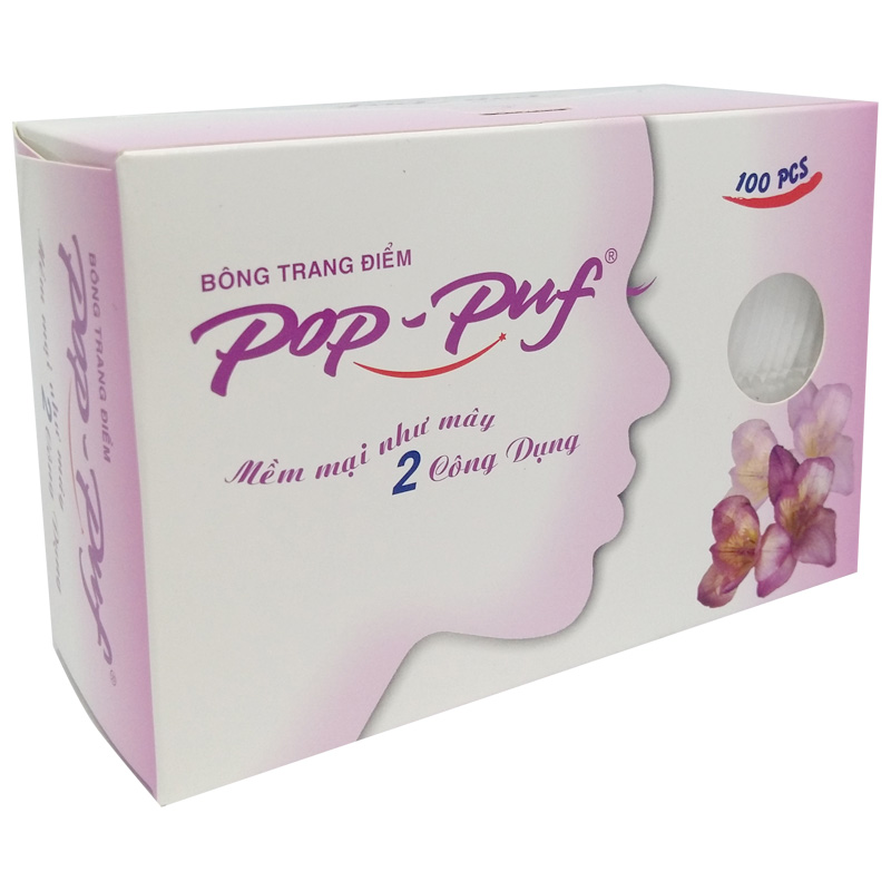 Bông Tẩy Trang Pop Puf Classic 100 Miếng