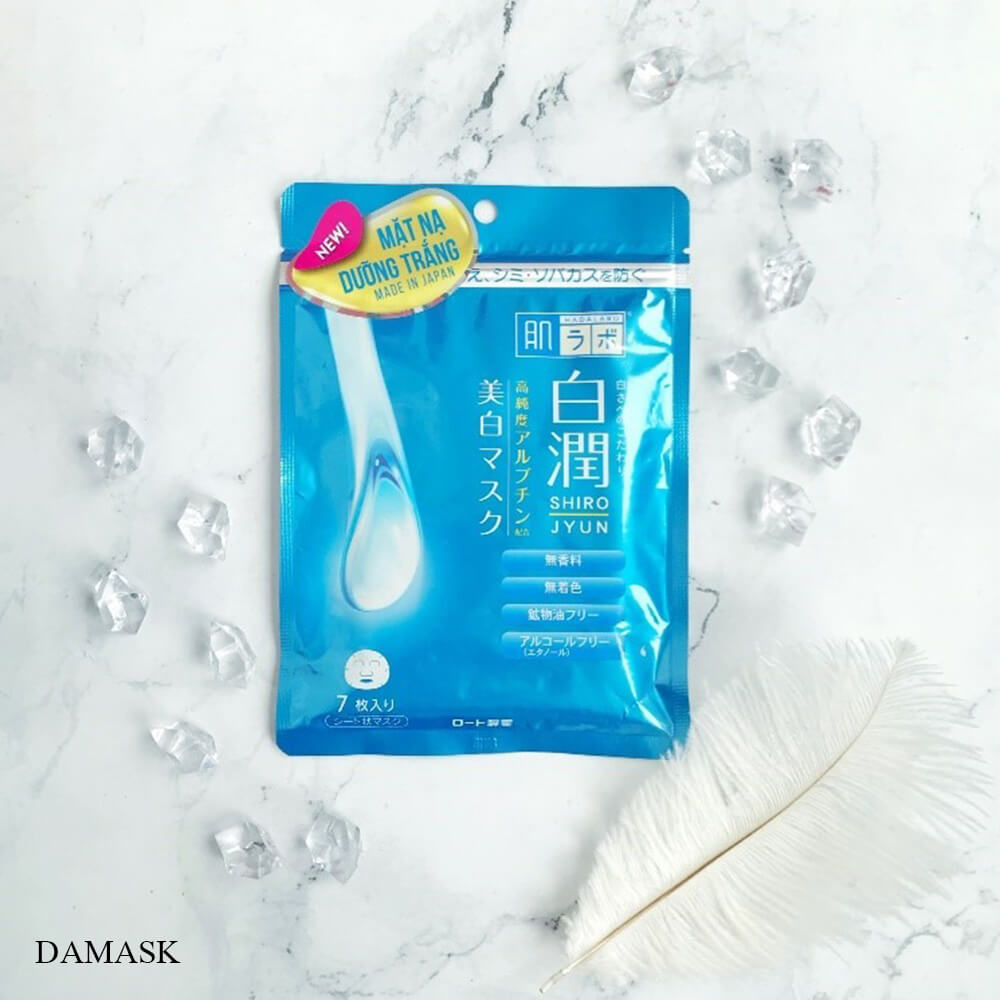 Mặt nạ dưỡng trắng tối ưu Hada Labo Shirojyun Whitening Mask (7 miếng)