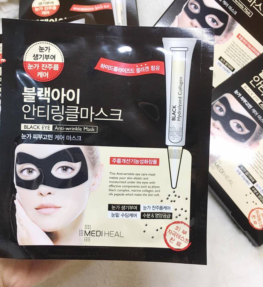 Mặt nạ xóa nếp nhăn, mờ quầng thâm mắt Mediheal Black Eye Anti Wrinkle Mask 10ml