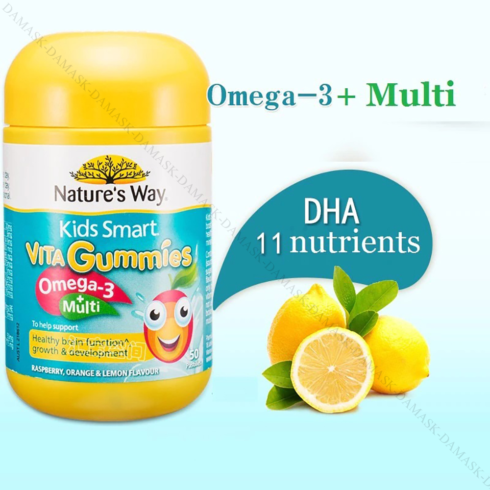 Kẹo dẻo bổ sung vitamin cho trẻ Nature’s Way Vita Gummies Omega 3 Multi