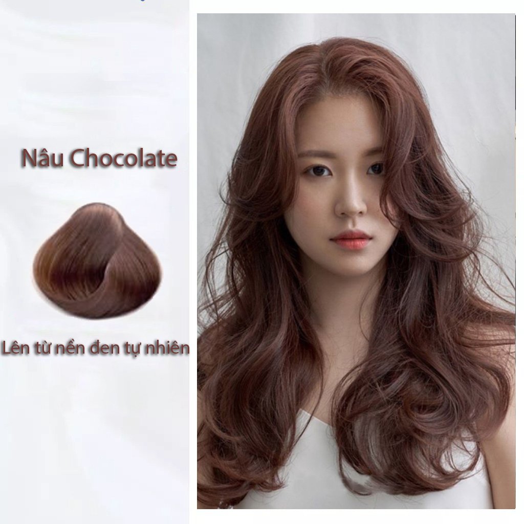 Thuốc Nhuộm Tóc Dạng Tuýp Màu Nâu Chocolate (Không Cần Tẩy)