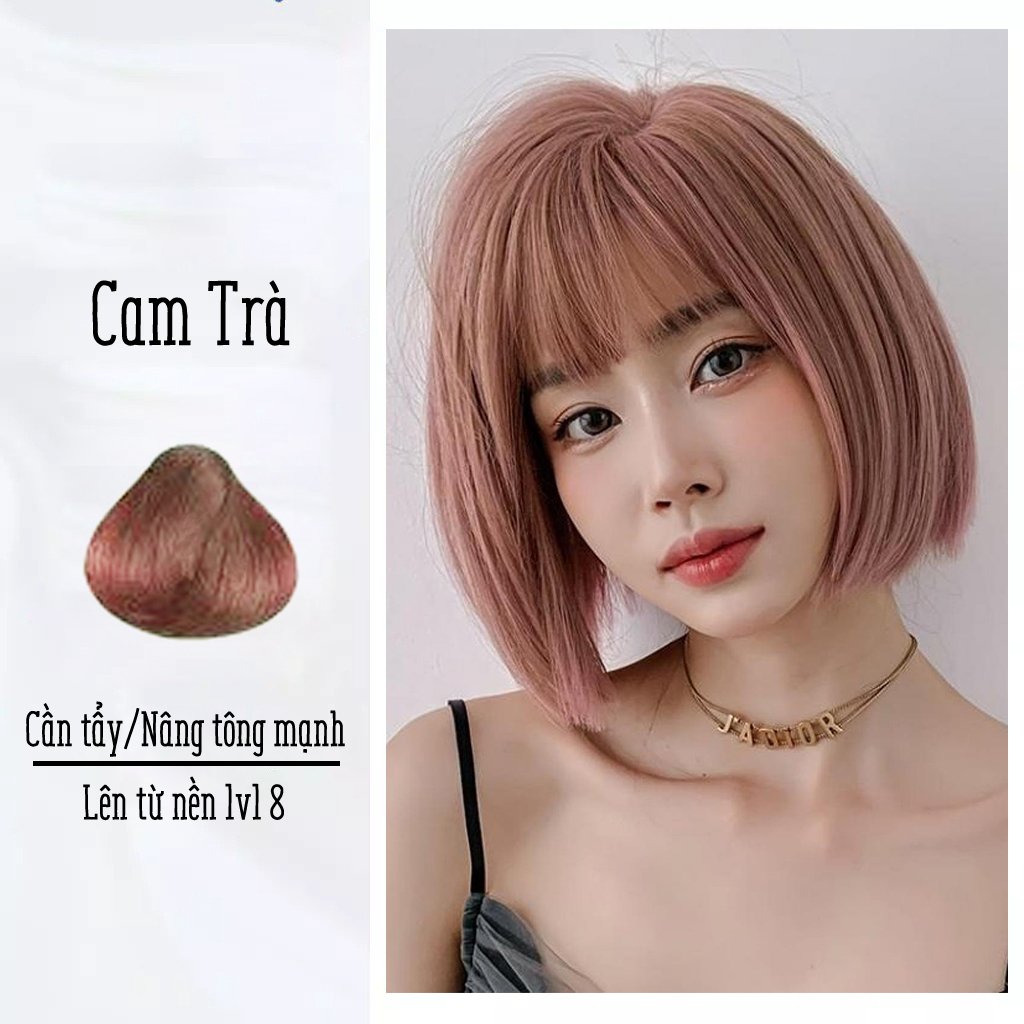 Thuốc Nhuộm Tóc Dạng Tuýp Màu Cam Trà (Không Cần Tẩy, Cần mix)