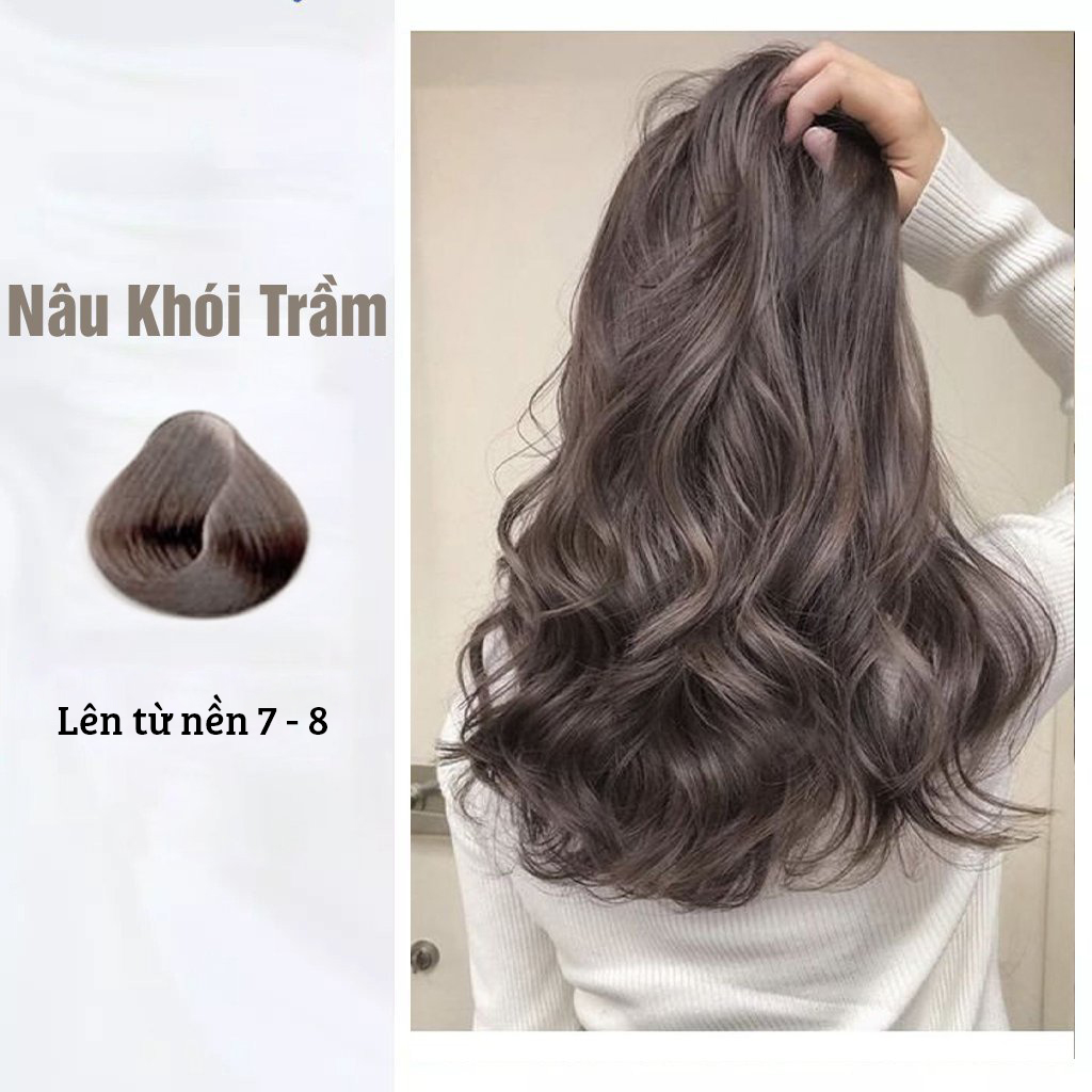 Thuốc Nhuộm Tóc Dạng Tuýp Màu Nâu Khói Trầm (Không Cần Tẩy)