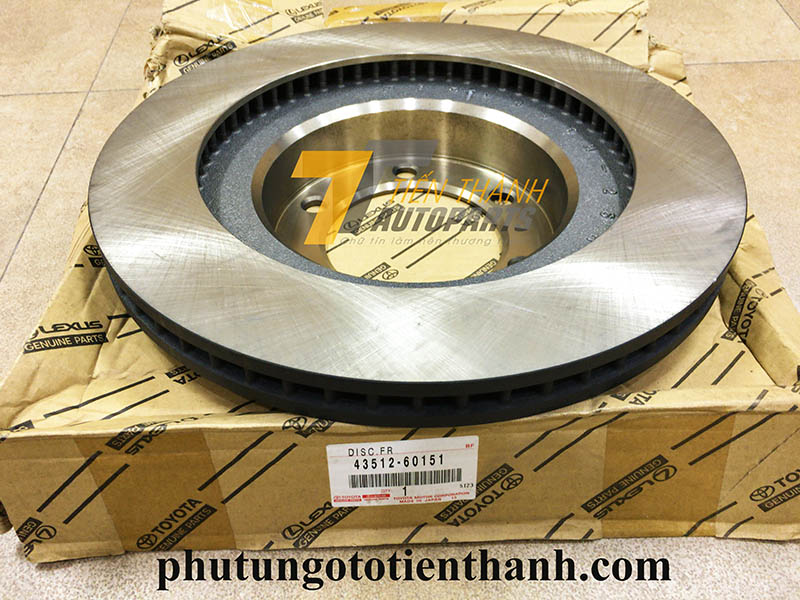 Đĩa phanh trước Lexus GX470-Prado 2004-2008 (33.5 - 6 Lỗ)
