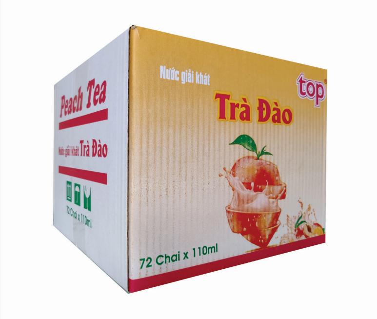 Thùng nước ép trà đào Top 110ml