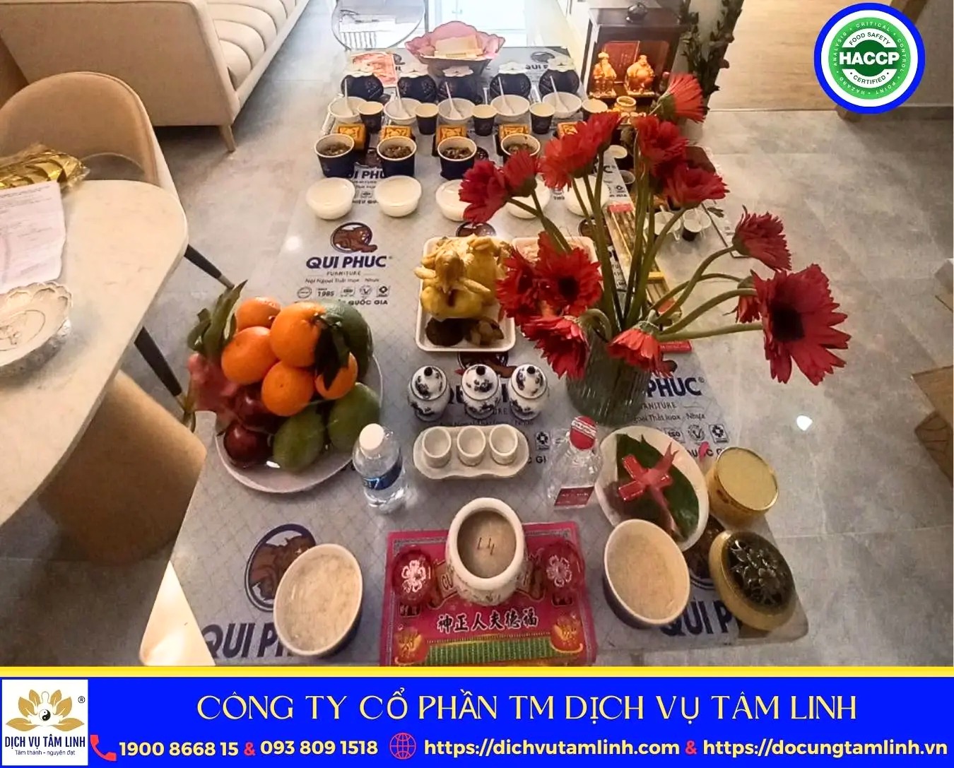 Mâm cúng về nhà mới VIP 1