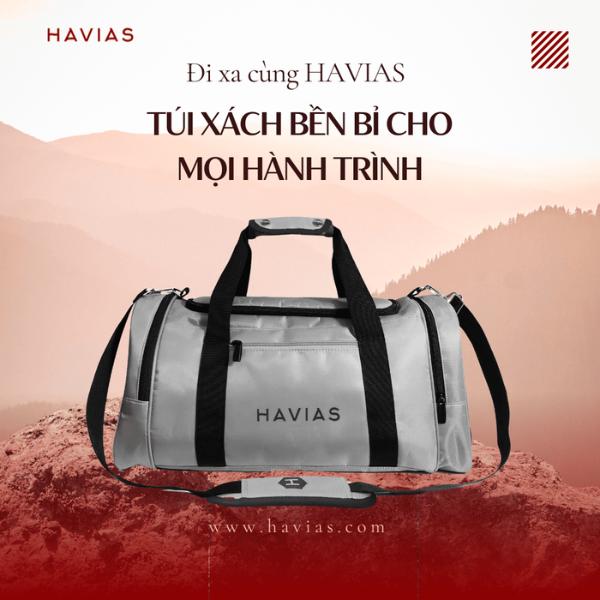 Balo HAVIAS chống nước chống RFID có cổng USB