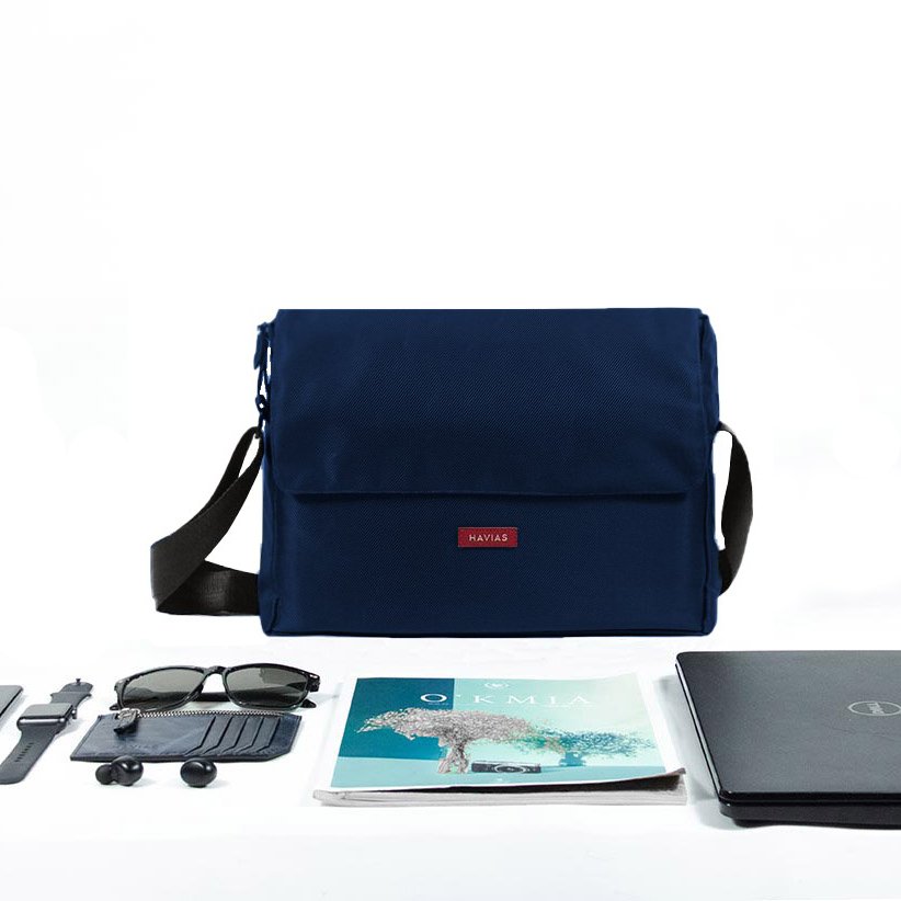 Túi Messenger Ipad Oxford HAVIAS Xanh navy