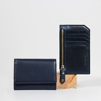 ví da cặp đôi havias heart3 harmony xanh navy