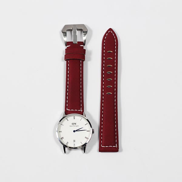 dây đeo đồng hồ apple watch series 3 havias vintage màu đỏ