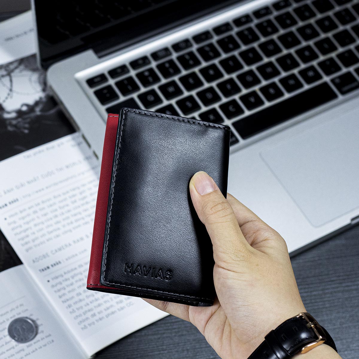 Ví_da_Eclipse_Handcrafted_Mini_Wallet_màu_đen