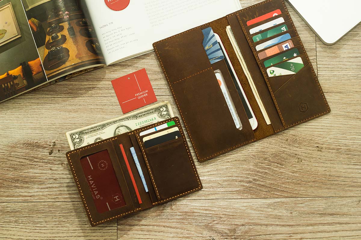 Couple Ví Venuta & Venumi Handcrafted Wallet Brown