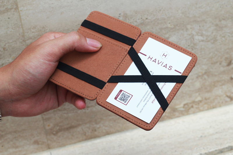 Bóp ví da thật nam nữ Mini Transform Da bò Mill Màu Nâu