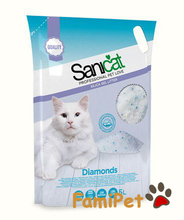 Cát Thủy Tinh Hút Ẩm Cho Mèo Sanicat Diamonds