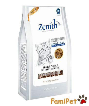 Thức Ăn Hạt Mềm Cho Mèo Zenith Hairball