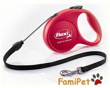 Dây Dắt Tự Động Cho Chó Dưới 20Kg Flexi Fun Màu Đỏ