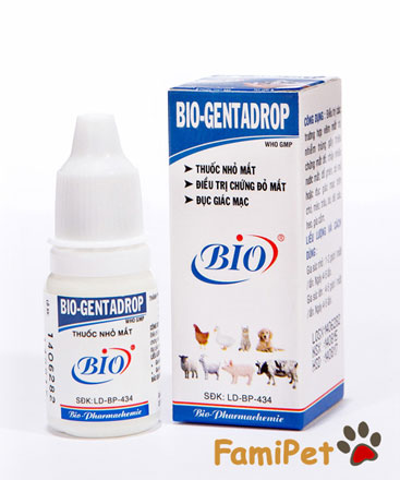 Thuốc Nhỏ Mắt Bio Gentadrop Cho Chó Mèo