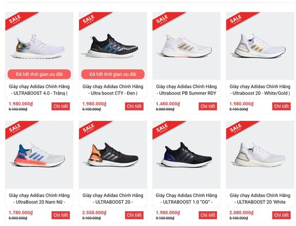 Adidas Ultraboost là một trong những dòng giày thể thao Adidas cao cấp