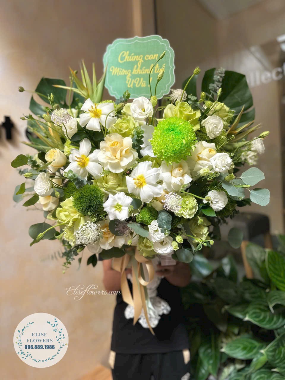 Binh-hoa-sinh-nhat-Sep-tone-xanh-lá-VIP-Binh-hoa-sinh-nhat-Sep-quan-Hoang-Mai-Dien-hoa-sinh-nhat-Seep