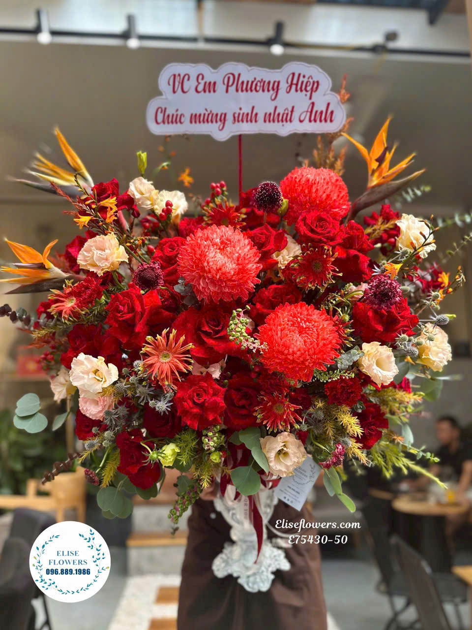 Bình hoa khai trương cao cấp quận Cầu Giấy - Hà Nôi. Điện hoa khai trương