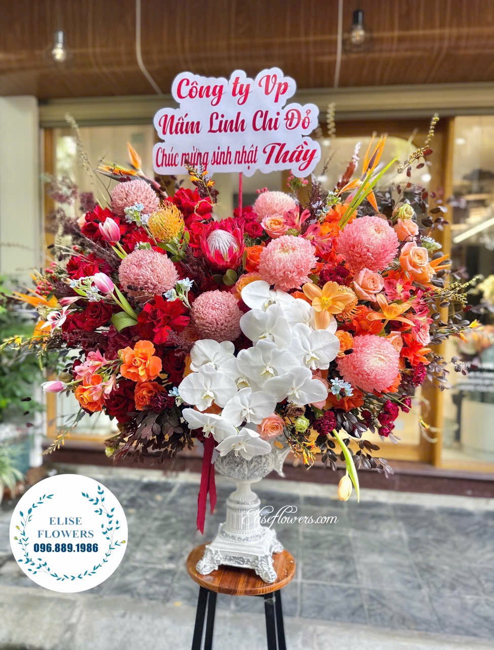 Bình hoa sinh nhật sếp đẹp. Điện bình hoa sinh nhật sếp ở Cầu Giấy - Hà Nội