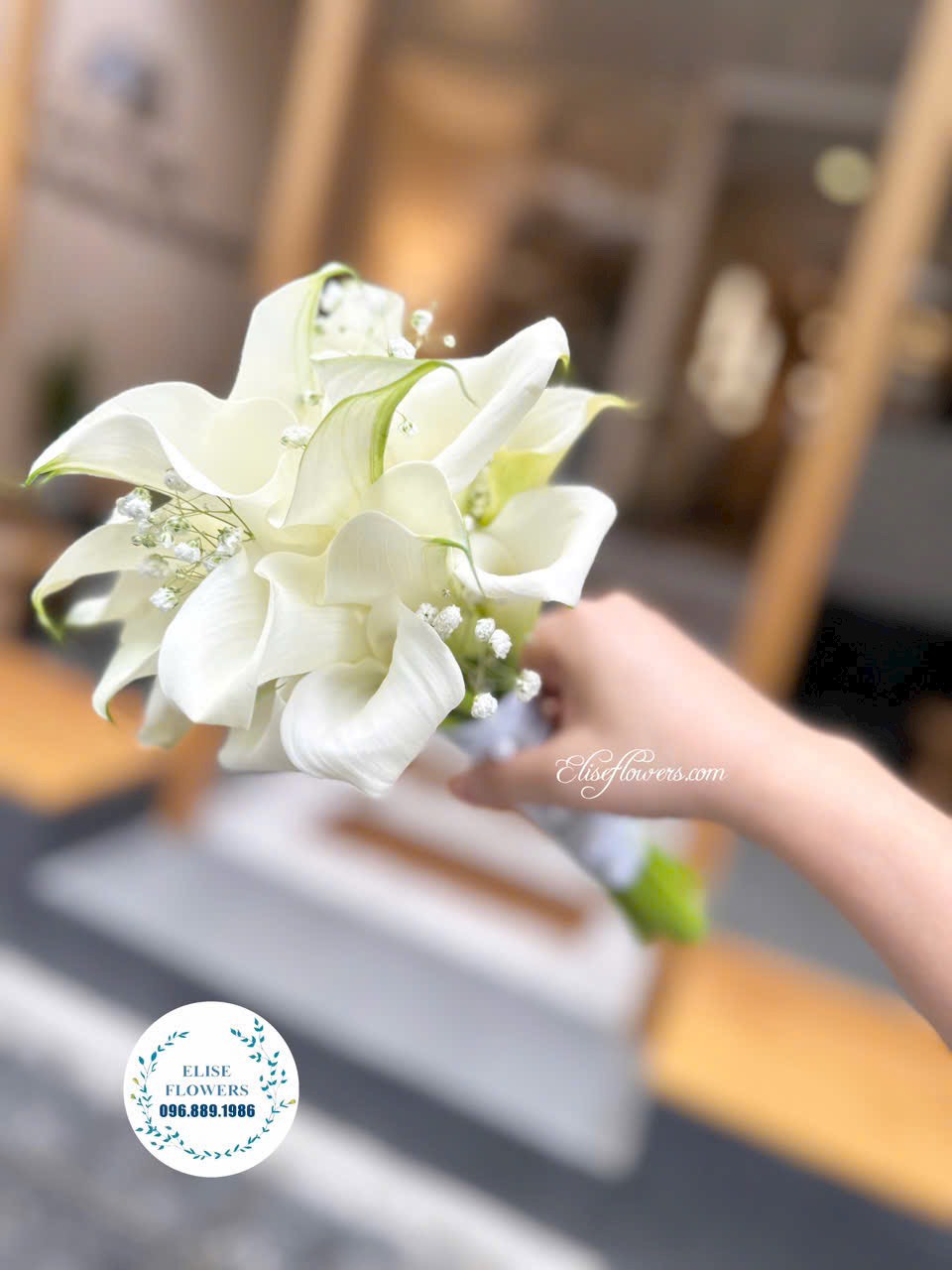 Bó hoa cưới cao cấp. Đặt mua bó hoa cưới nhập khẩu tại Eliseflowers