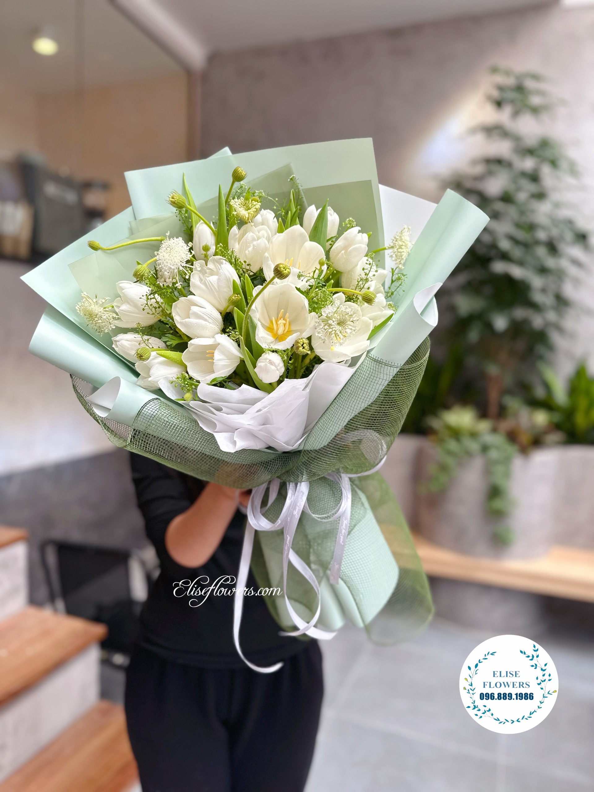 Tiệm bán hoa tulip Hà Nội. Đặt mua hoa tulip đẹp giá rẻ ở Hà Nội. Shop hoa tươi Hà Nội. Elise Flowers.