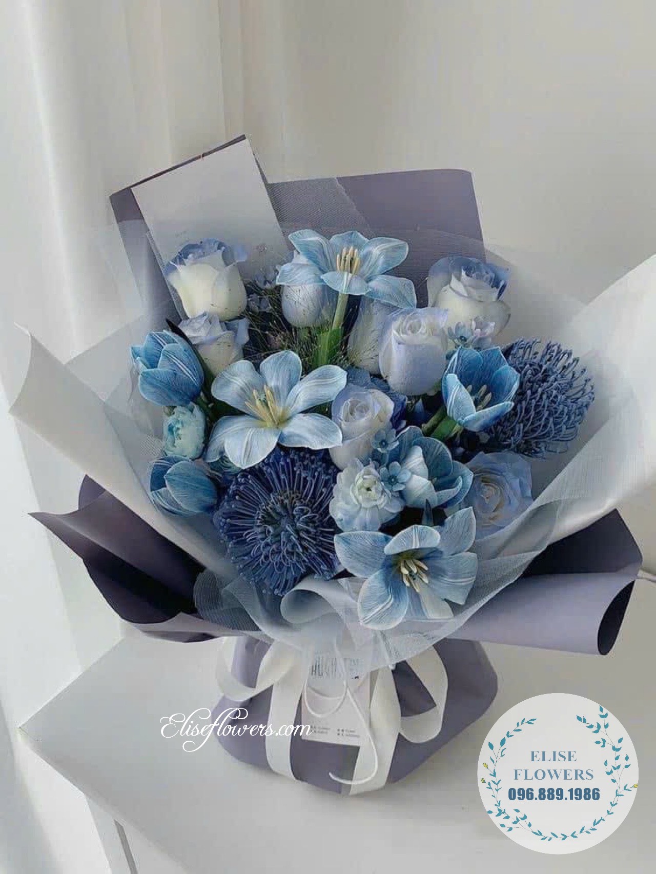 Bó hoa tươi nhập khẩu tặng bạn gái. Đặt bó hoa tặng bạn gái ở Hà Nội