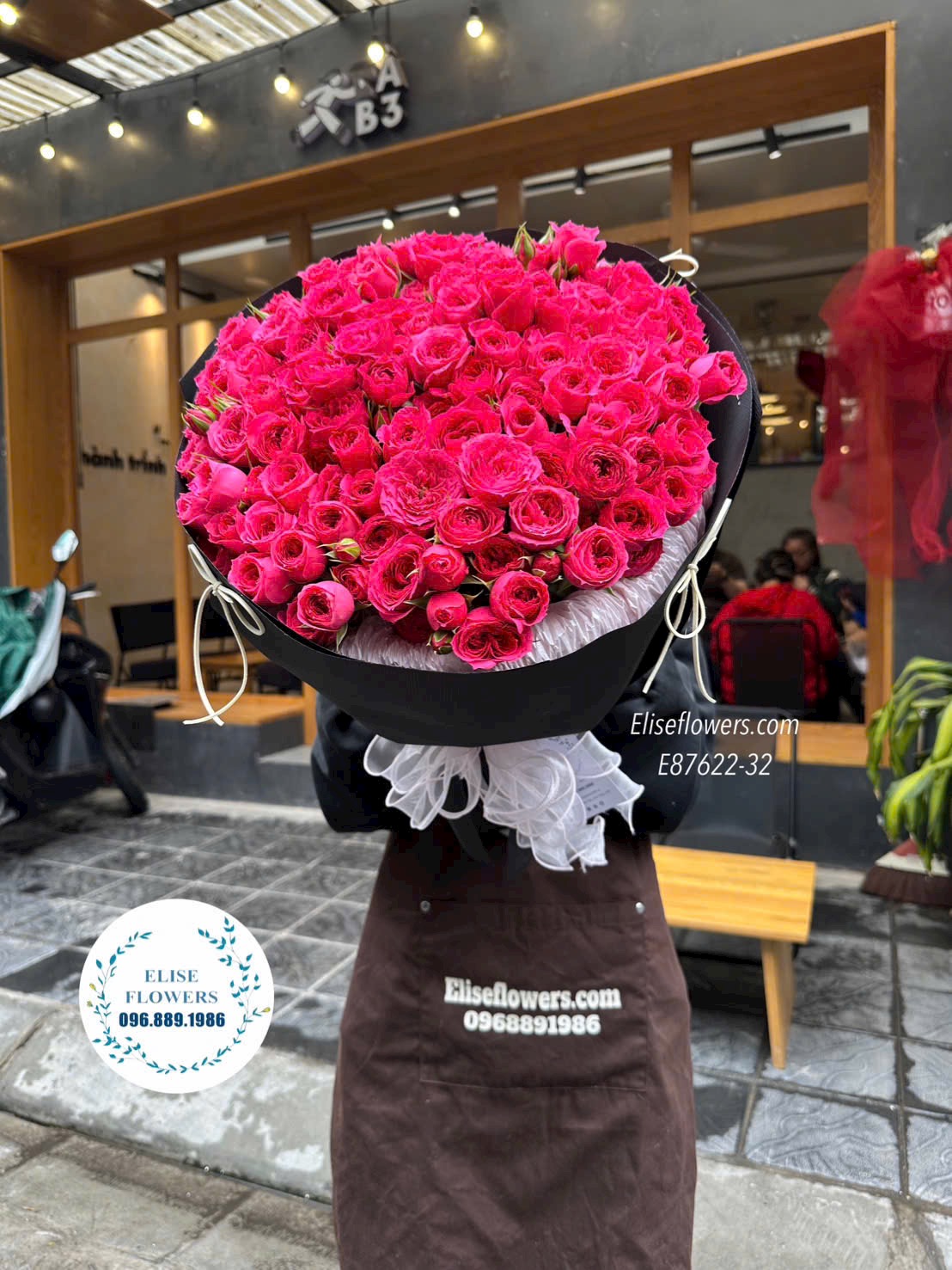 Bó hồng Sophia lãng mạn, rực rỡ tặng người yêu dịp valentine. Điện hoa Hà Nội Eliseflowers