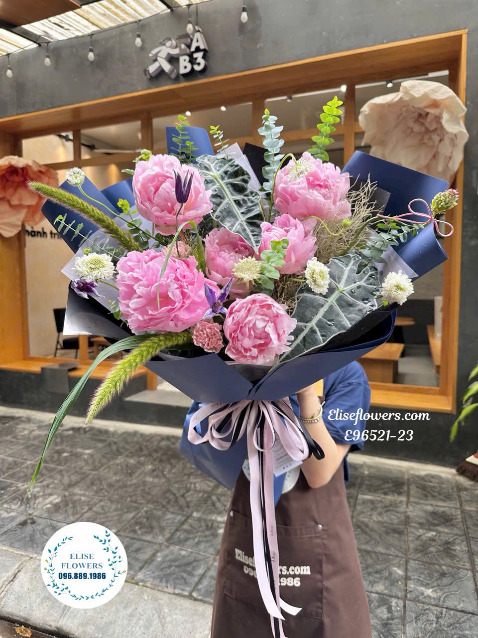 Bó mẫu đơn hồng dẹp, ý nghĩa chúc mừng mẹ yêu