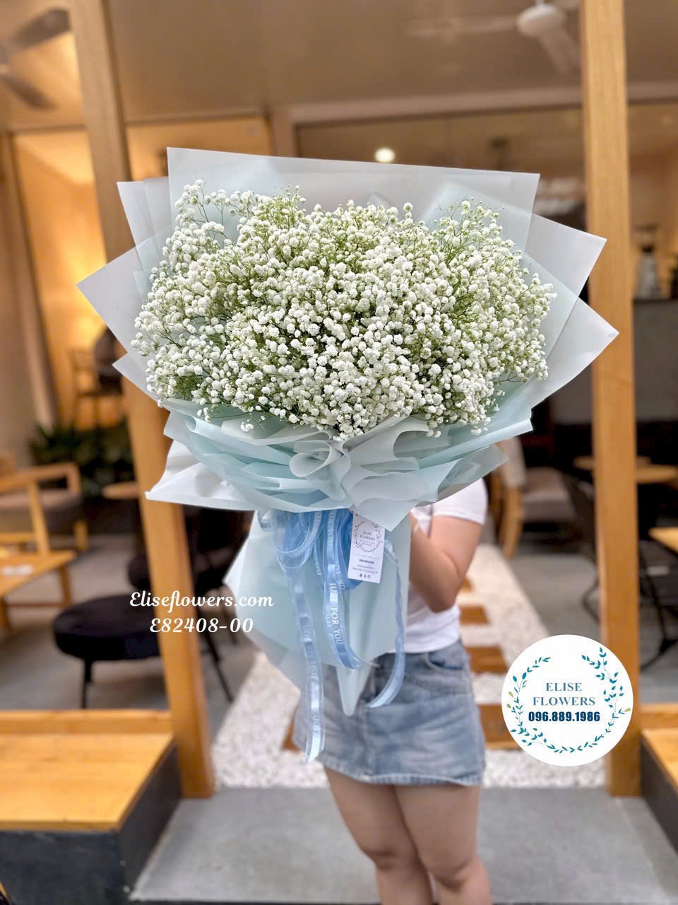 Đặt bó hoa baby tặng bạn gái. Điện bó hoa baby tặng bạn gái