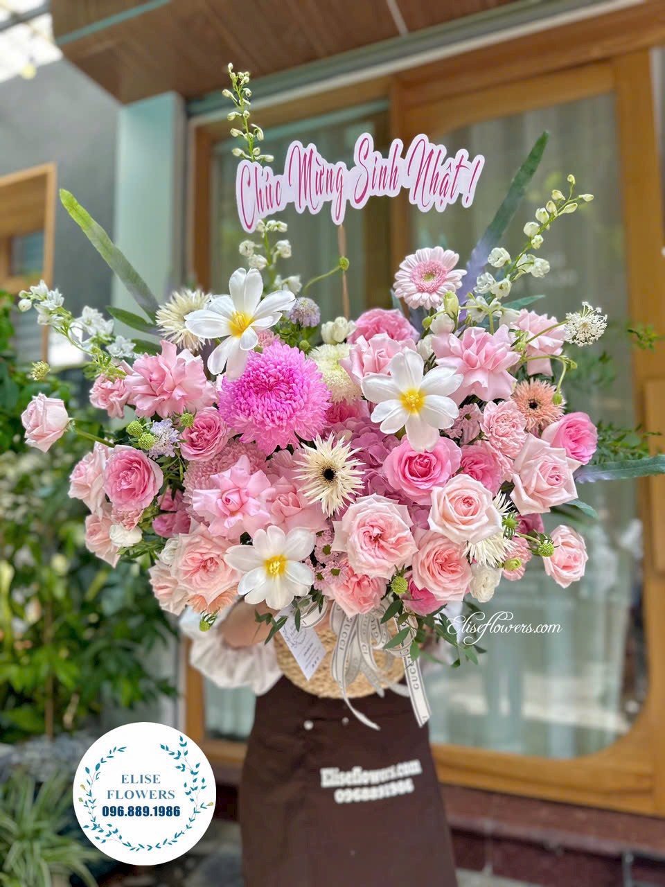 Mua lẵng hoa khai trương màu hồng đẹp. Đặt mua lẵng hoa khai trương màu hồng đẹp