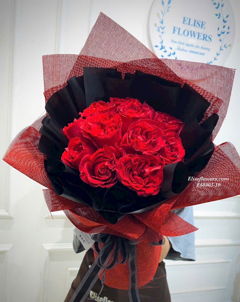 Điện hoa hồng đỏ tặng vợ. Đặt bó hoa hồng đỏ tặng vợ ở Hà Nội