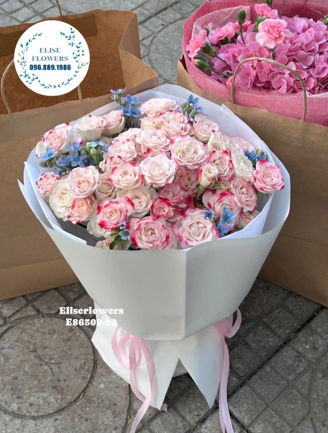 Hoa tặng bạn gái, người yêu. Đặt mua bó hoa hồng ngoai ở Cầu Giấy. Điện hoa tươi Eliseflowers