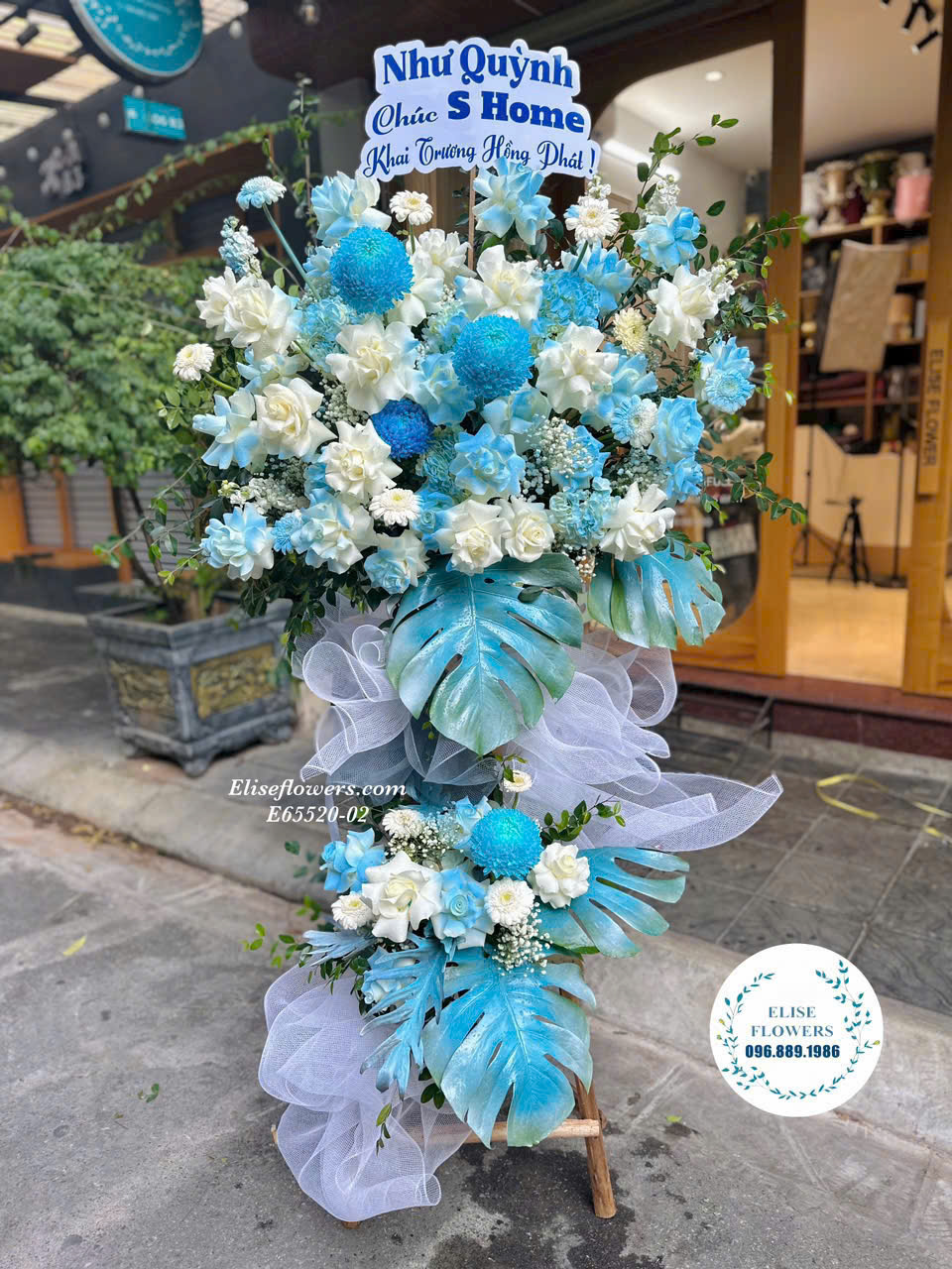 Kệ hoa khai trương Hà Nội. Đặt hoa khai trương cao cấp tại HÀ NỘI