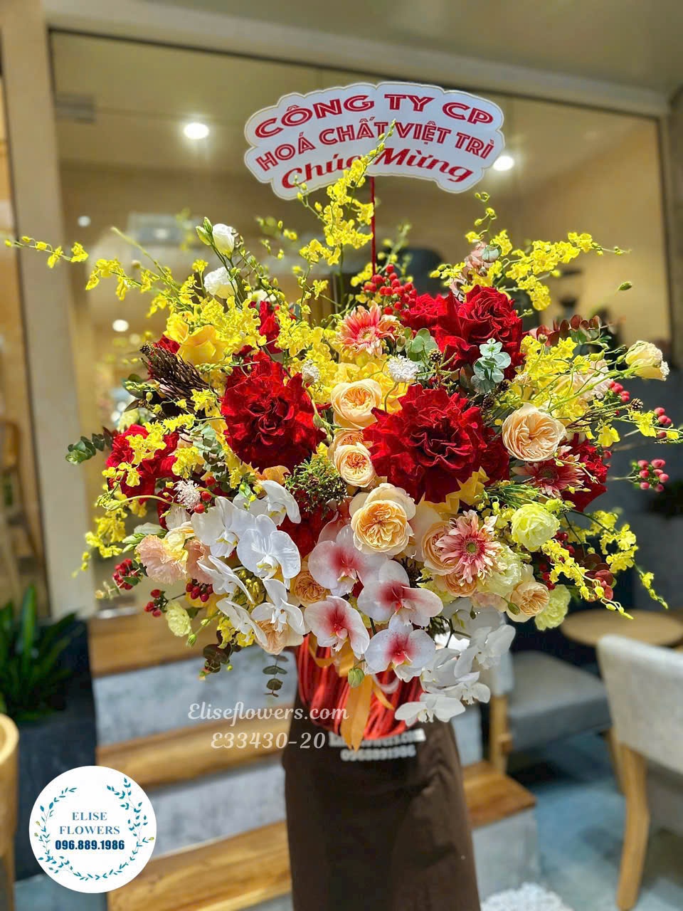 Dịch vụ đặt hoa kỷ niệm thành lập công ty online. Giao hoa kỷ niệm thành lập công ty tận nơi