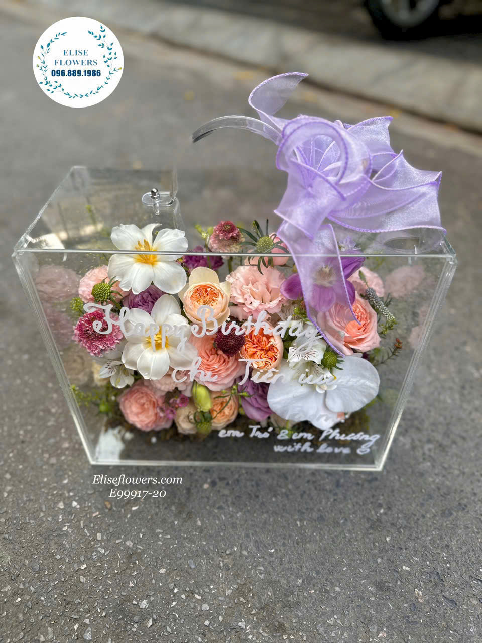 Vali hoa sinh nhật đẹp ở Hà Nội. Đặt hoa sinh nhật đẹp tại Hà Nội