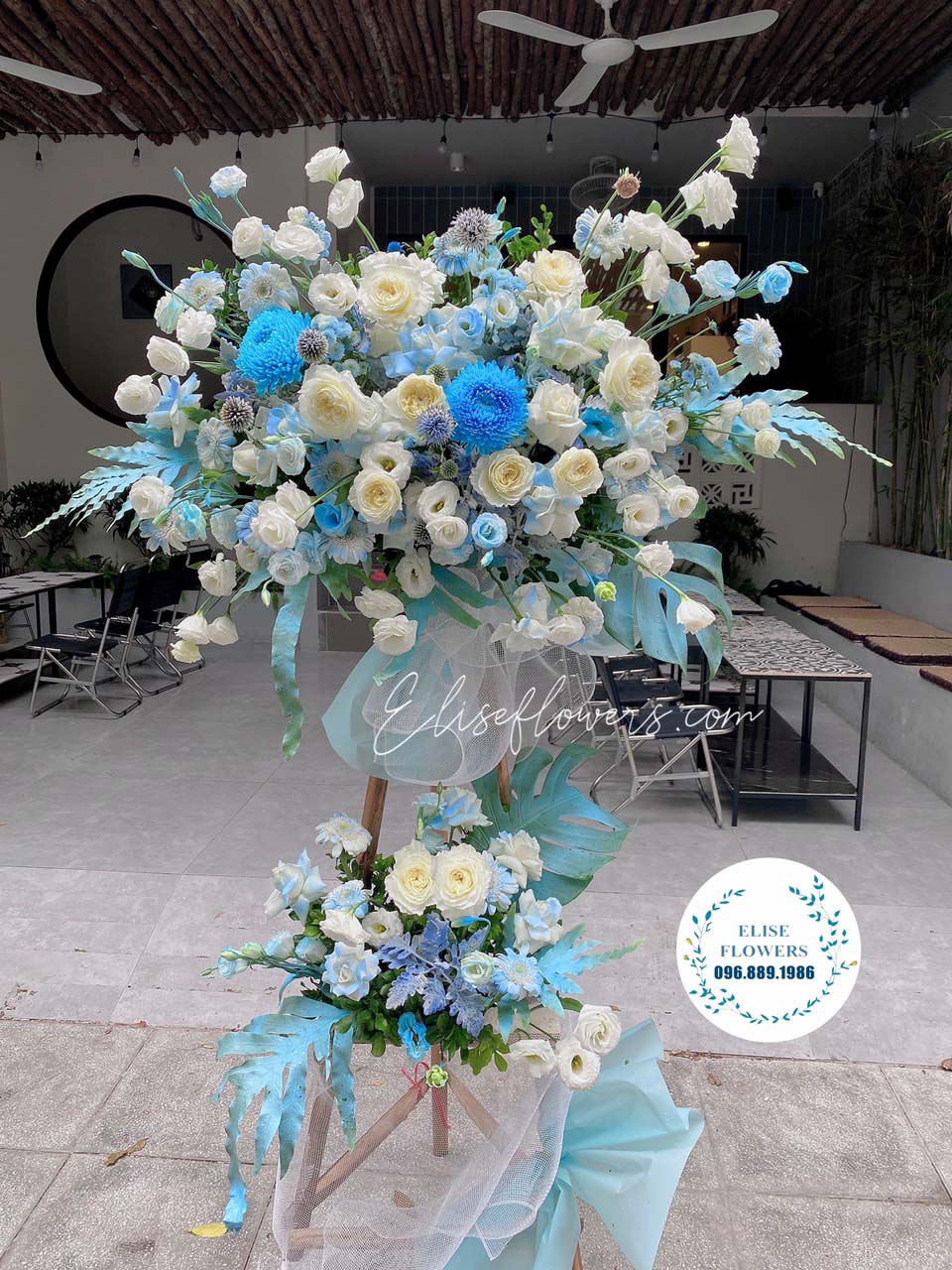 Lẵng hoa chúc mừng sinh nhật công ty đẹp tại Hà Nội - lẵng hoa chúc mừng khai trương đẹp tại Hà Nội