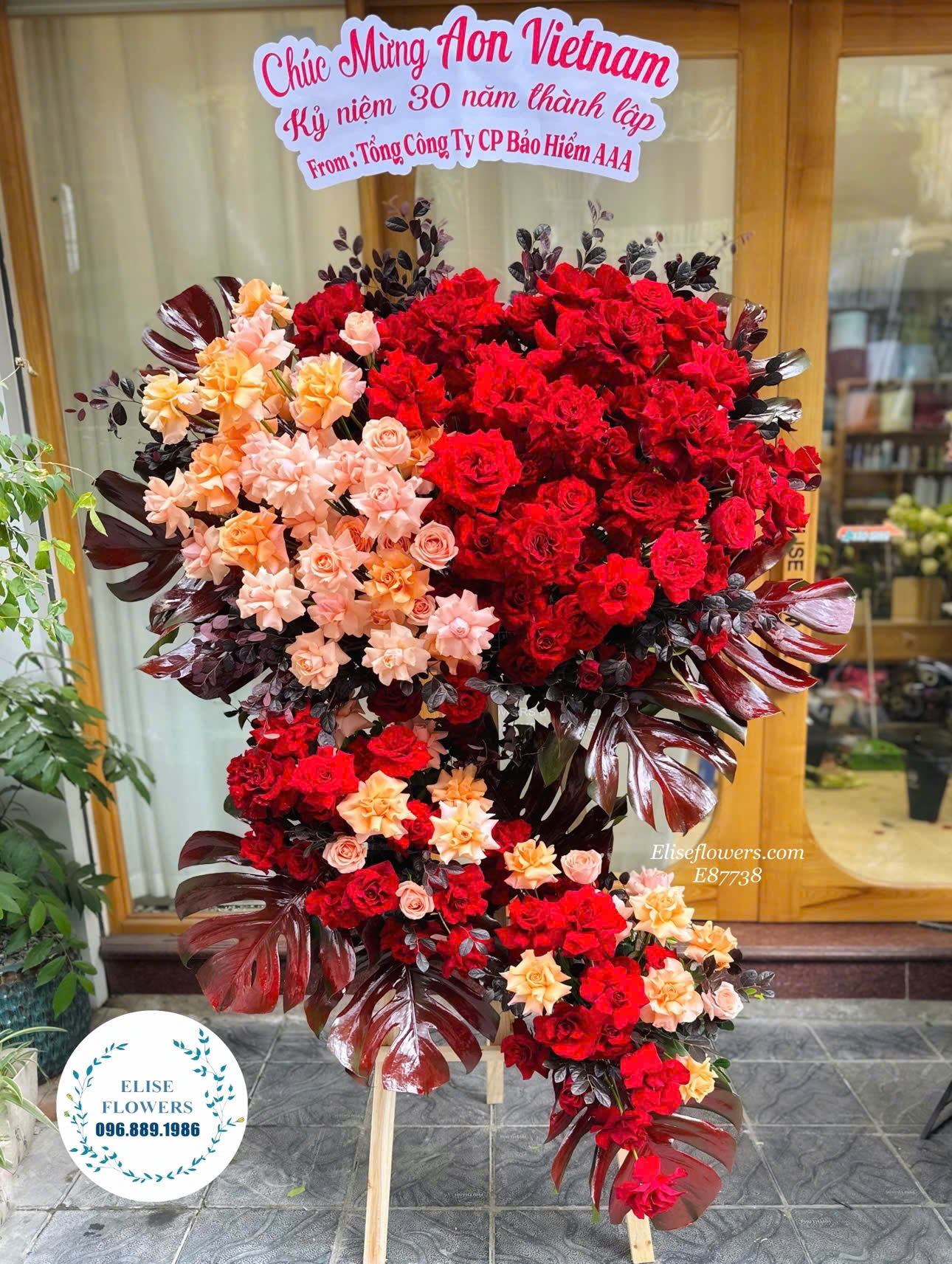 Lẵng hoa chúc mừng kỷ niệm thành lập công ty ở Hà Nội, Điện hoa chúc mừng sinh nhật công ty nhanh