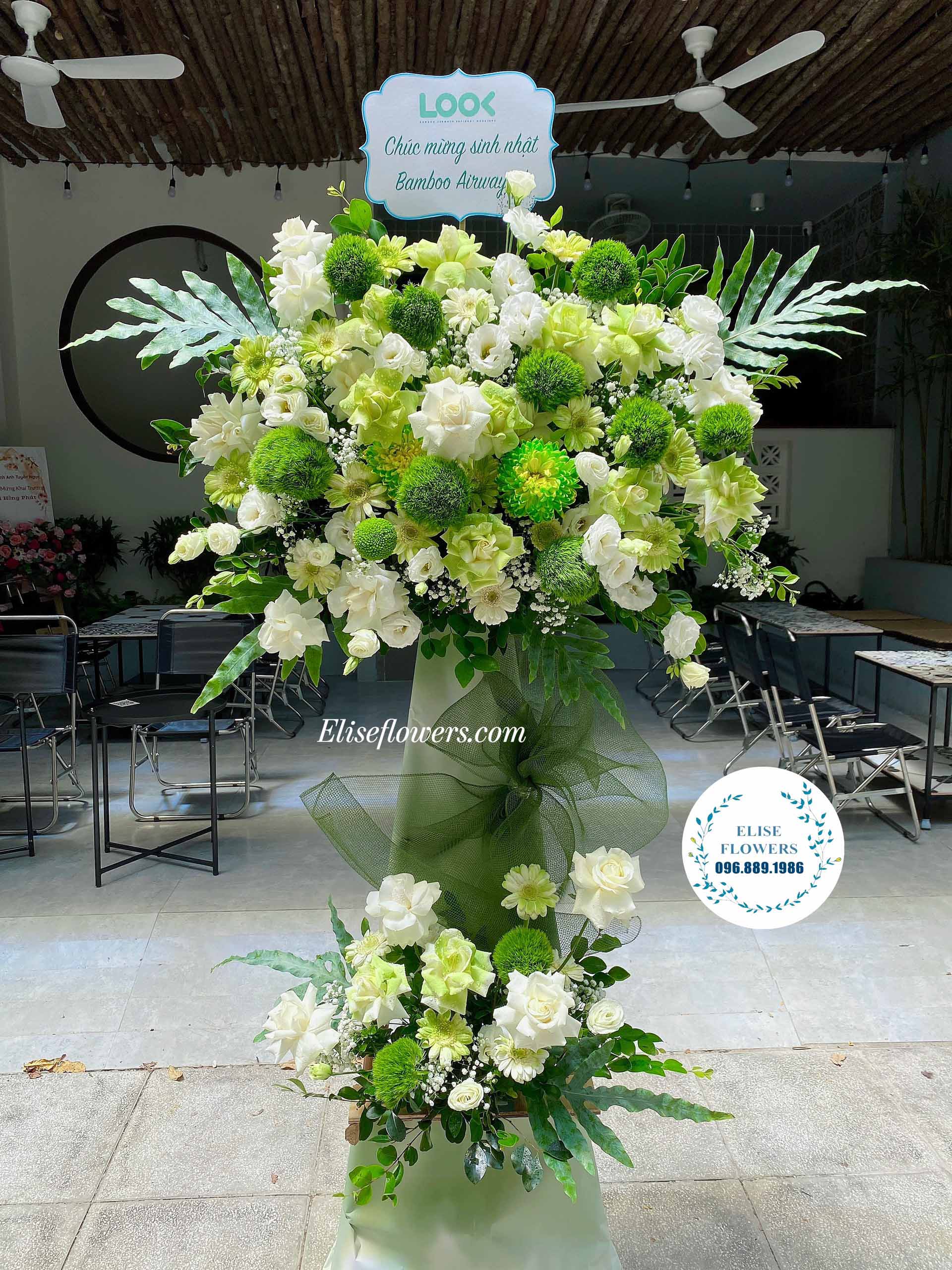 Hoa kỷ niệm ngày thành lập công ty - lẵng hoa sinh nhật công ty đẹp ở Hà Nội