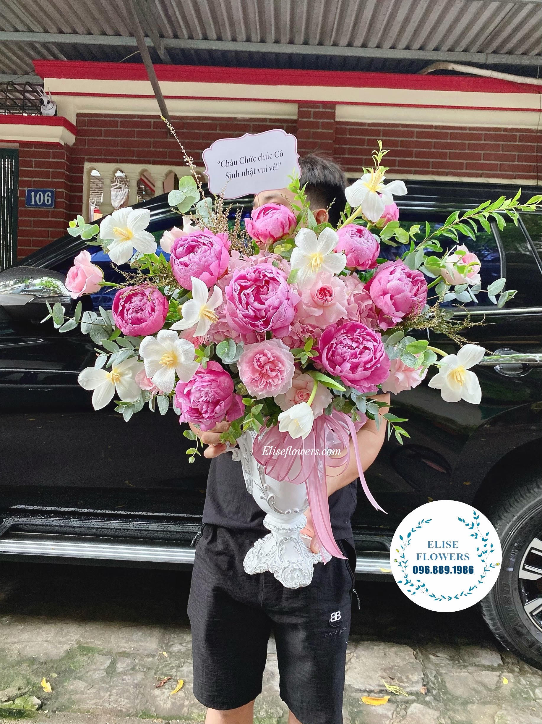 Bình hoa đẹp tặng sinh nhật ở Cầu Giấy - bình hoa chúc mừng đẹp quận Cầu Giấy - hoa sinh nhật đẹp Hà Nội