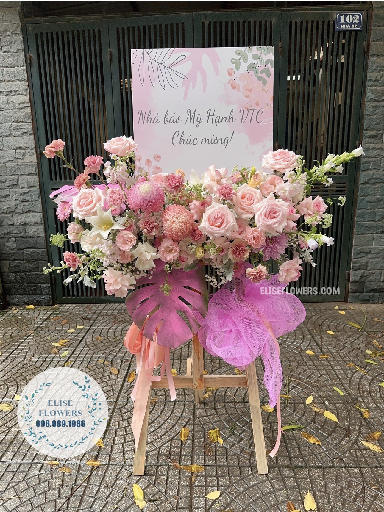 HOA SỰ KIỆN MÀU HỒNG | KỆ HOA CHÚC MỪNG SỰ KIỆN MÀU HỒNG ĐẸP | Hoa tươi Hà Nội | Điện Hà Hà Nội