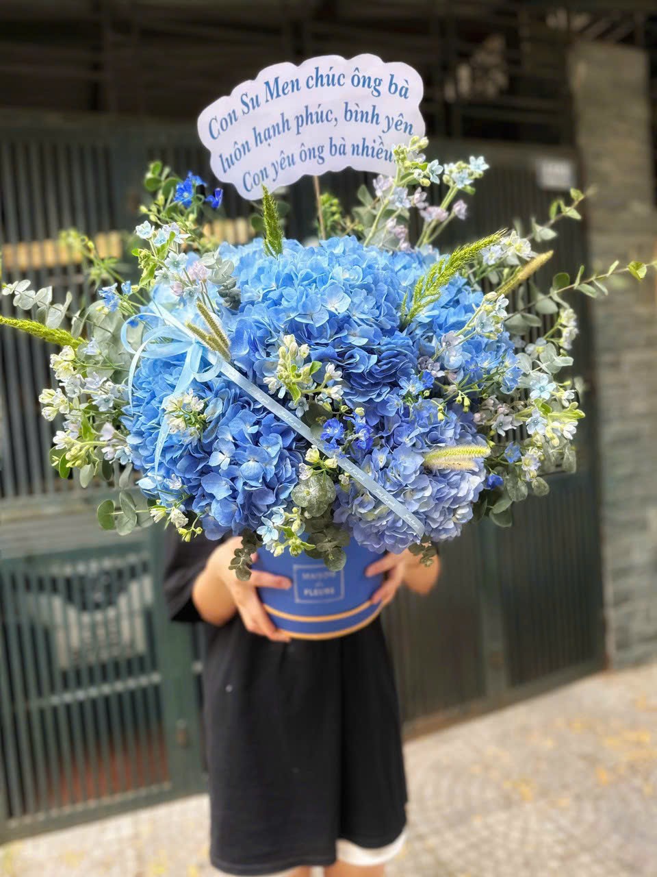 Hộp hoa cẩm tú cầu mừng kỉ niệm ngày cưới | Hoa kỉ niệm ngày cưới đẹp 