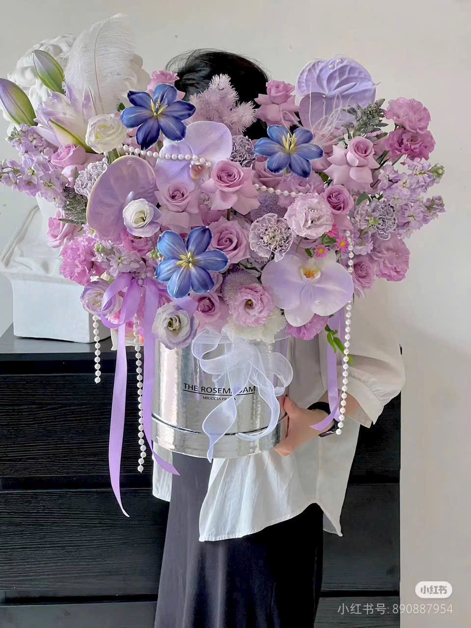 Mua hộp hoa sinh nhật sang chảnh. Điện hộp hoa sinh nhật đẹp ở Hà Nội