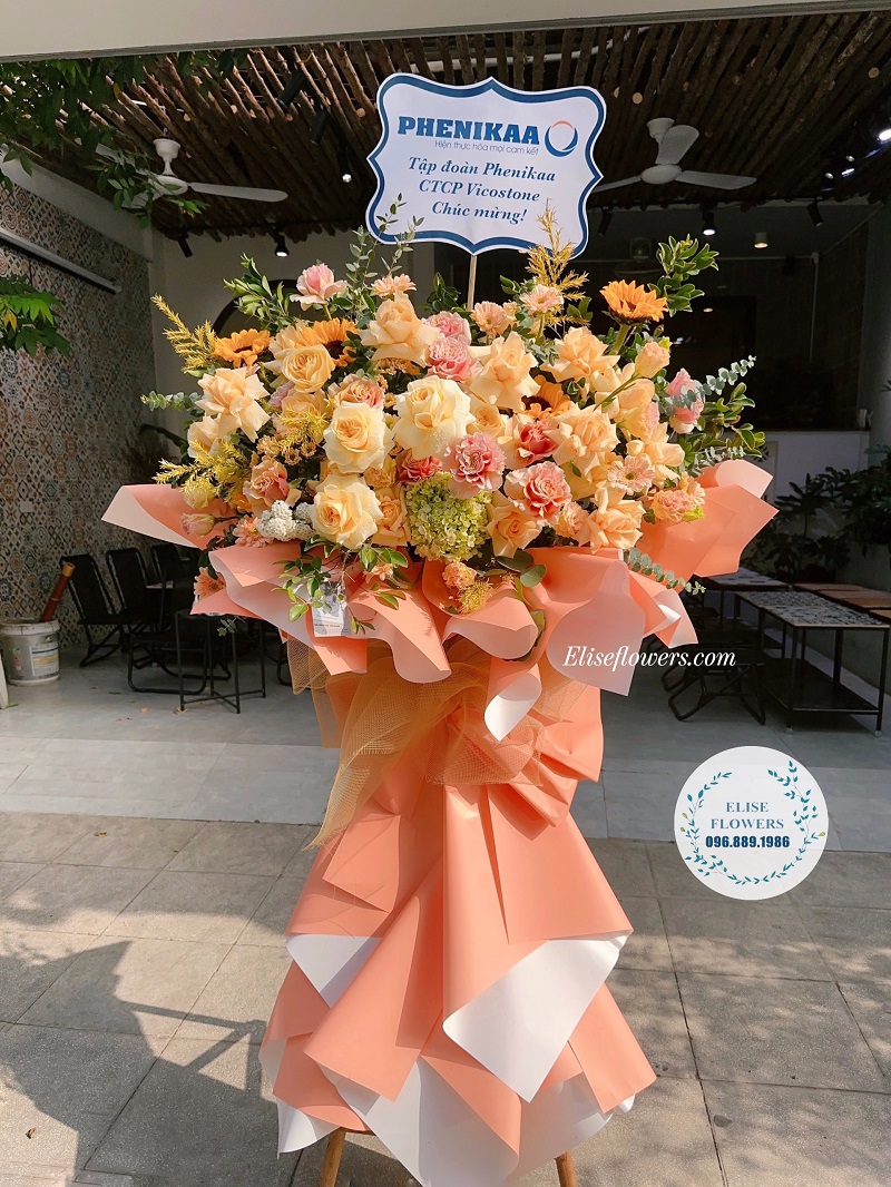 Kệ hoa chúc mừng sinh nhật,khai trương,sự kiện nhân dịp quan trọng tại quận Cầu Giấy - Hà Nội