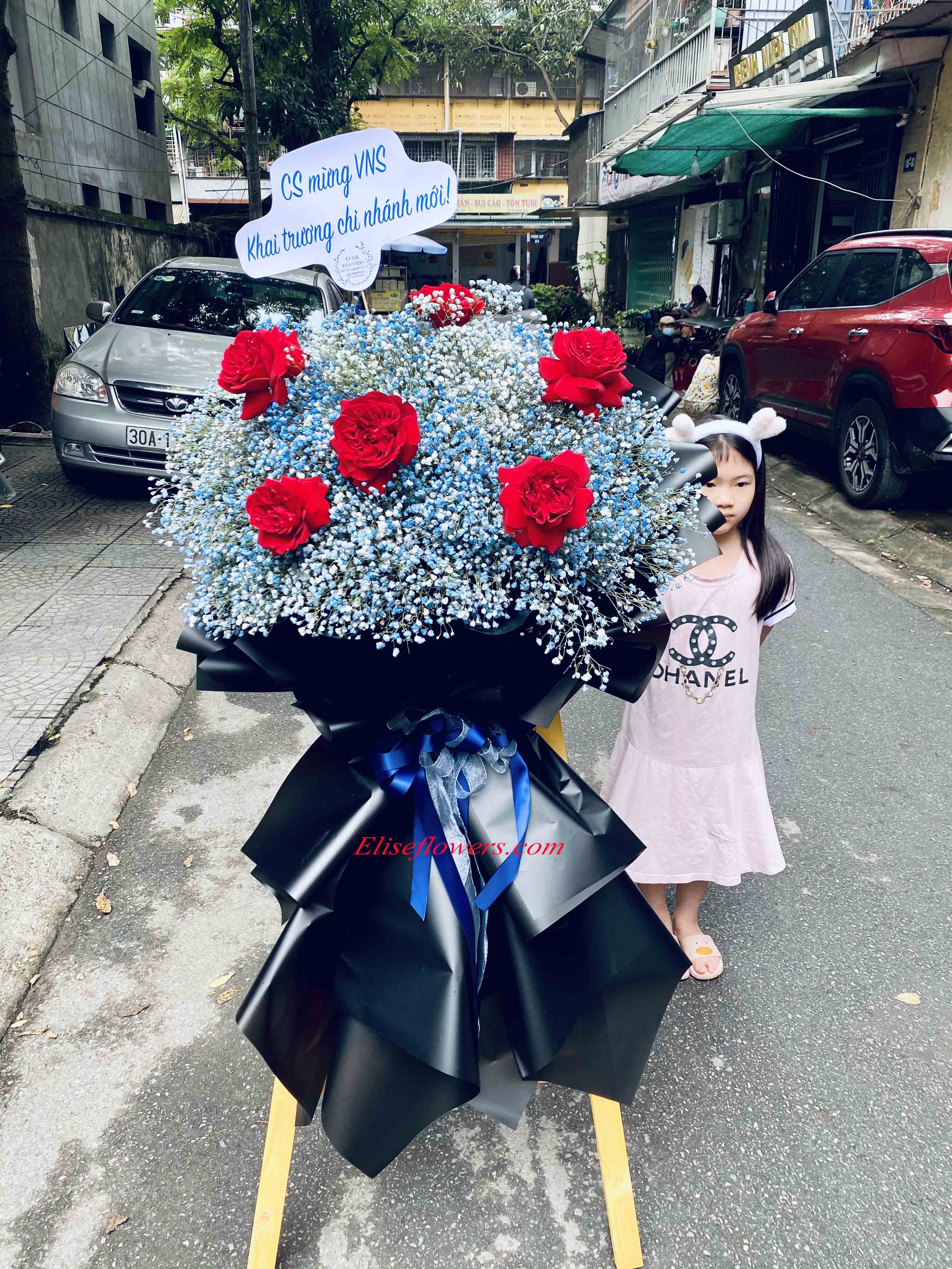 kệ hoa chúc mừng khai trương đẹp quận Cầu Giấy - Hà Nội. Hoa khai trương Hà Nội