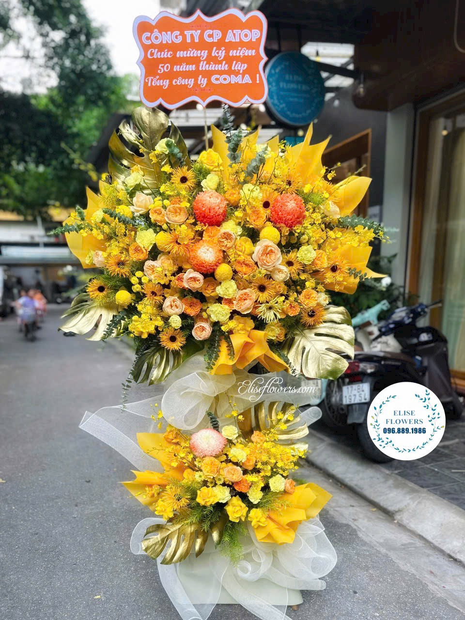 Đặt mua kệ hoa khai trương Hà Nội. Dịch vụ đặt hoa khai trương Hà Nội